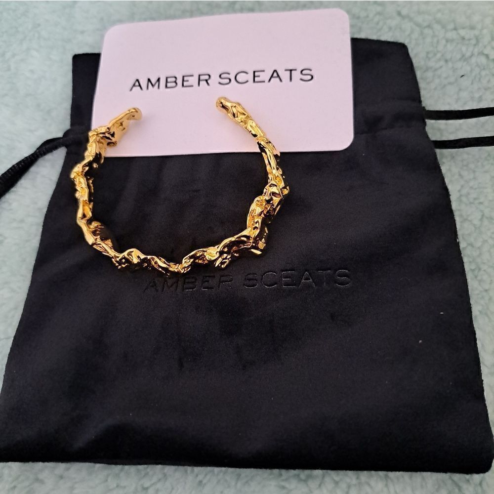 Amber Sceats 24K Gold Plated Emery Cuff bracelet